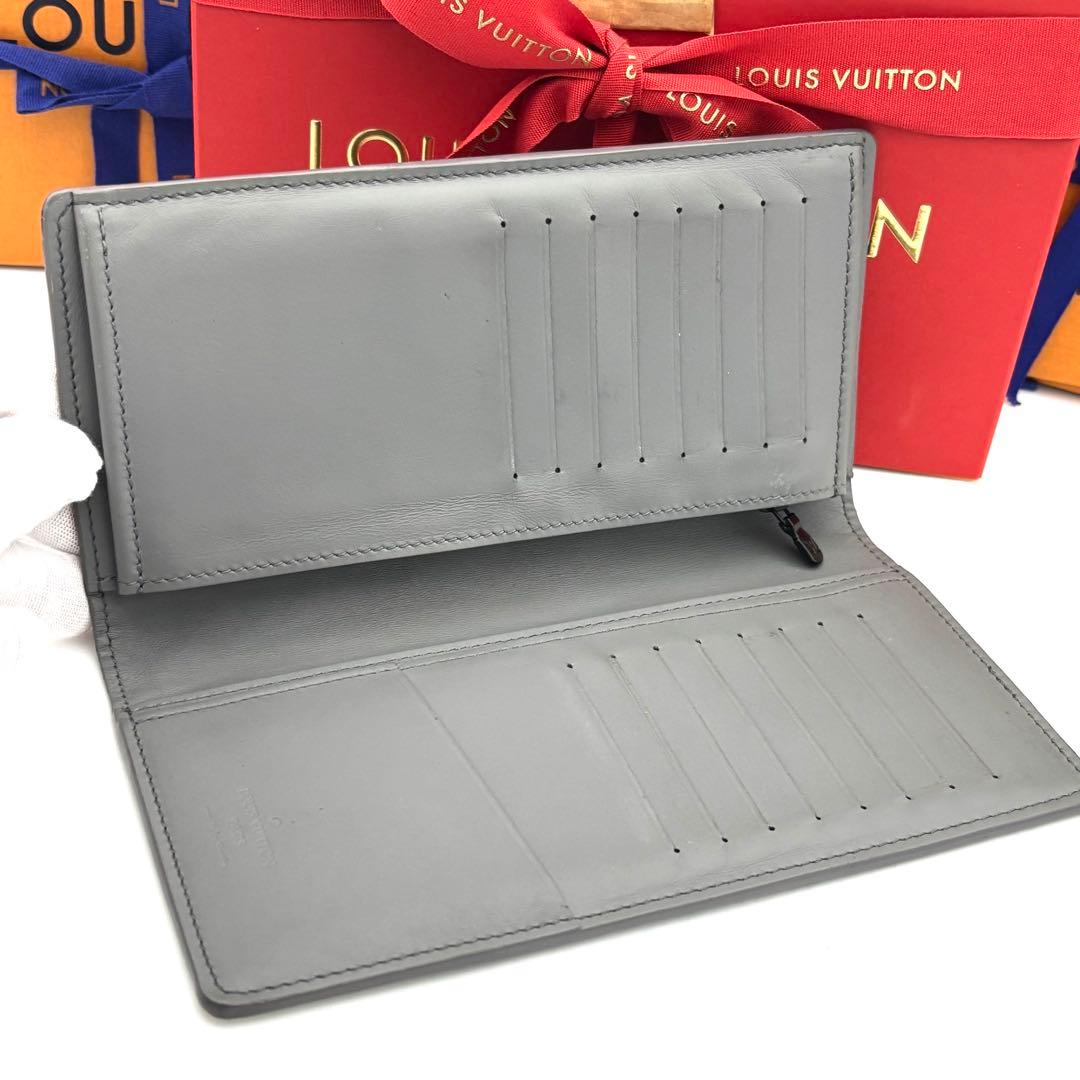 ☆美品☆保存袋付☆ルイヴィトン 長財布 モノグラムシャドウ ポルトフォイユブラザ