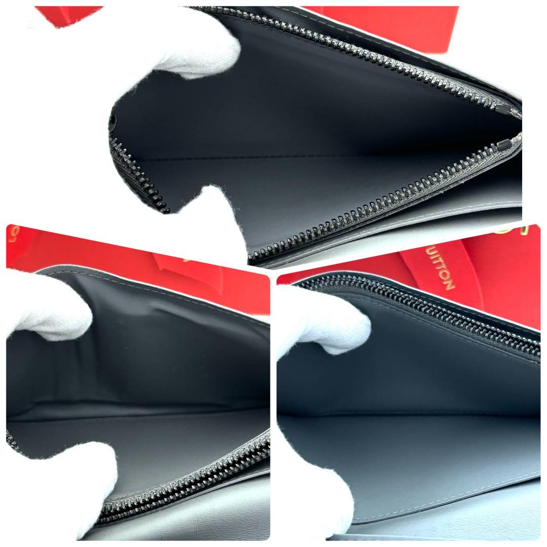 ☆美品☆保存袋付☆ルイヴィトン 長財布 モノグラムシャドウ ポルトフォイユブラザ