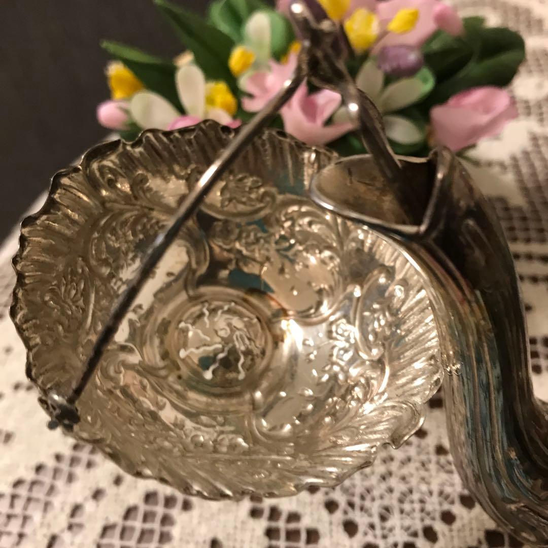 フランスアンティーク　ティーストレーナー　純銀　お値下げです❣️