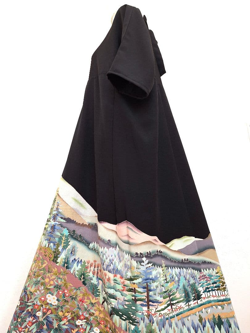 着物リメイクワンピース3701