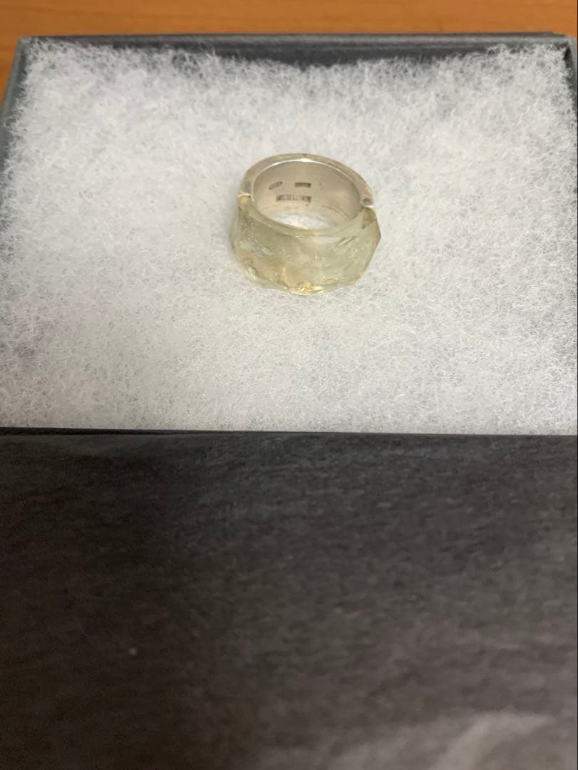 イオッセアリーニ シルバー スクエアカットリング アッシュペーフランス