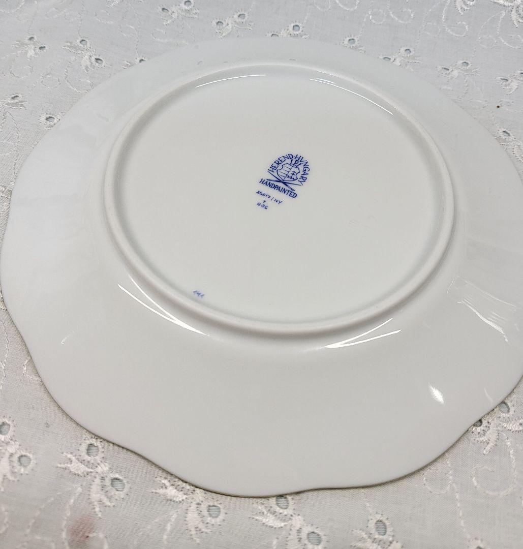 未使用近✨高級✨ヘレンド モーニンググローリー 朝顔 プレート デザート皿①