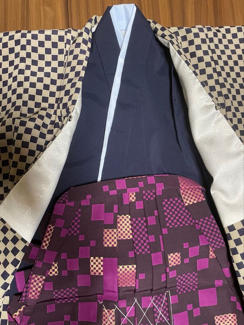 maki　七五三　男児 4歳5歳用　羽織袴セット　モダンカッコイイ