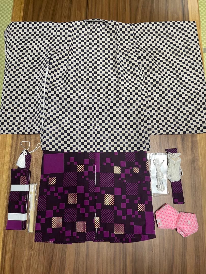 maki　七五三　男児 4歳5歳用　羽織袴セット　モダンカッコイイ