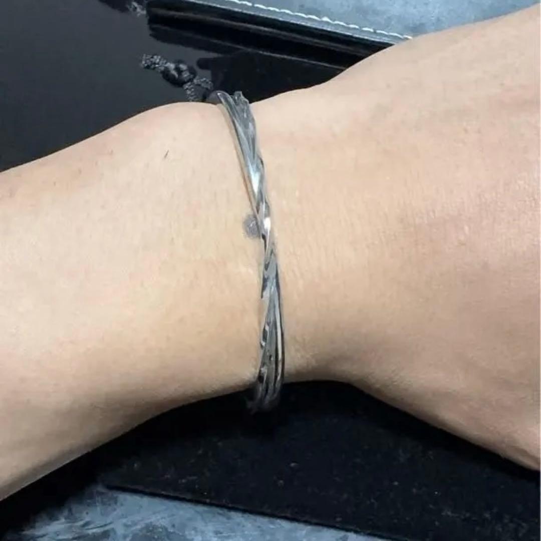 LION HEART シルバー ツイストバングル