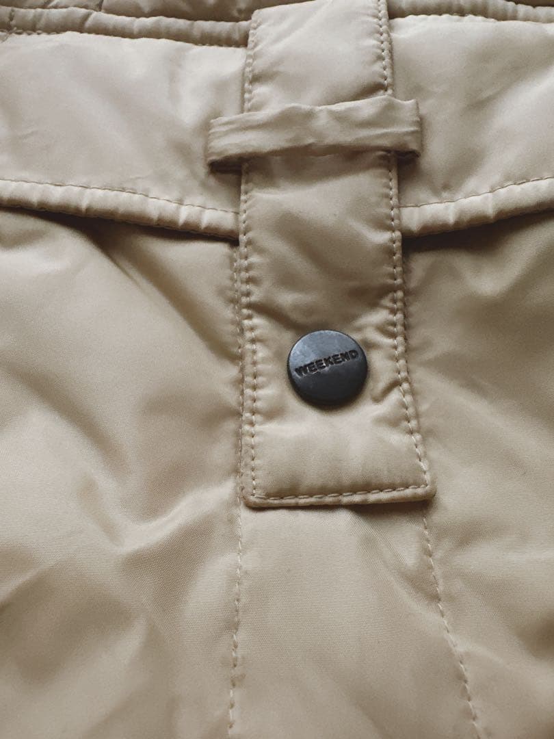 マックスマーラ ファー付き 中綿ジャケット ベージュ 36 weekend