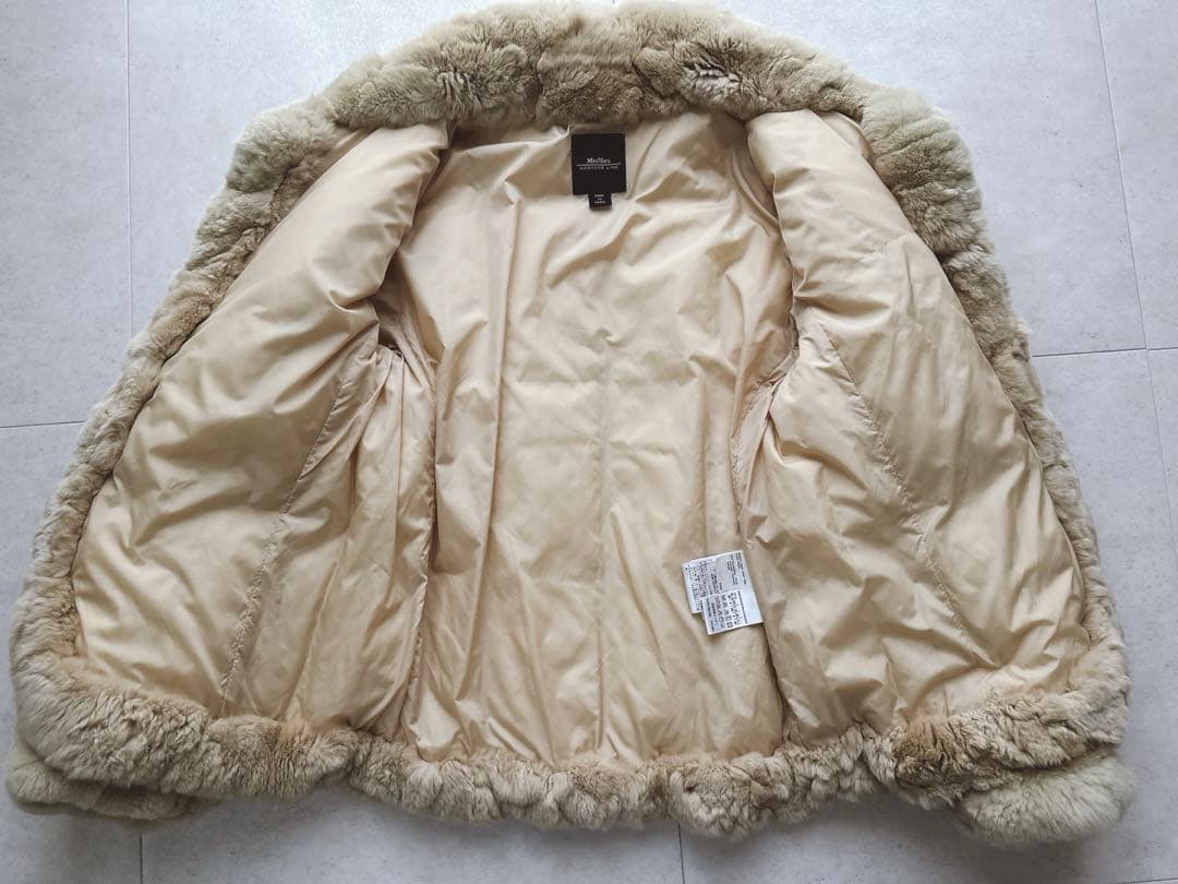 マックスマーラ ファー付き 中綿ジャケット ベージュ 36 weekend