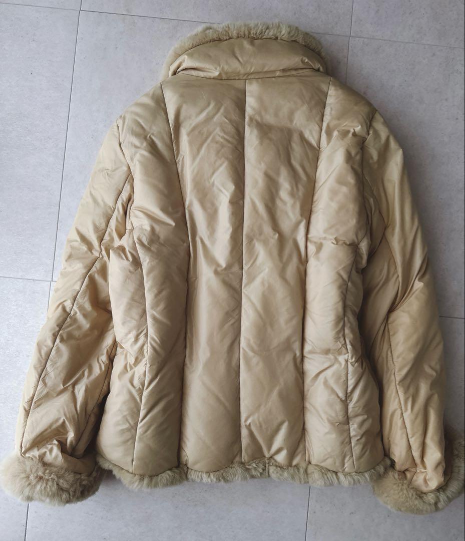 マックスマーラ ファー付き 中綿ジャケット ベージュ 36 weekend
