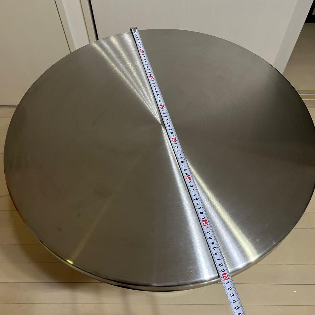 カフェテーブル　シルバー