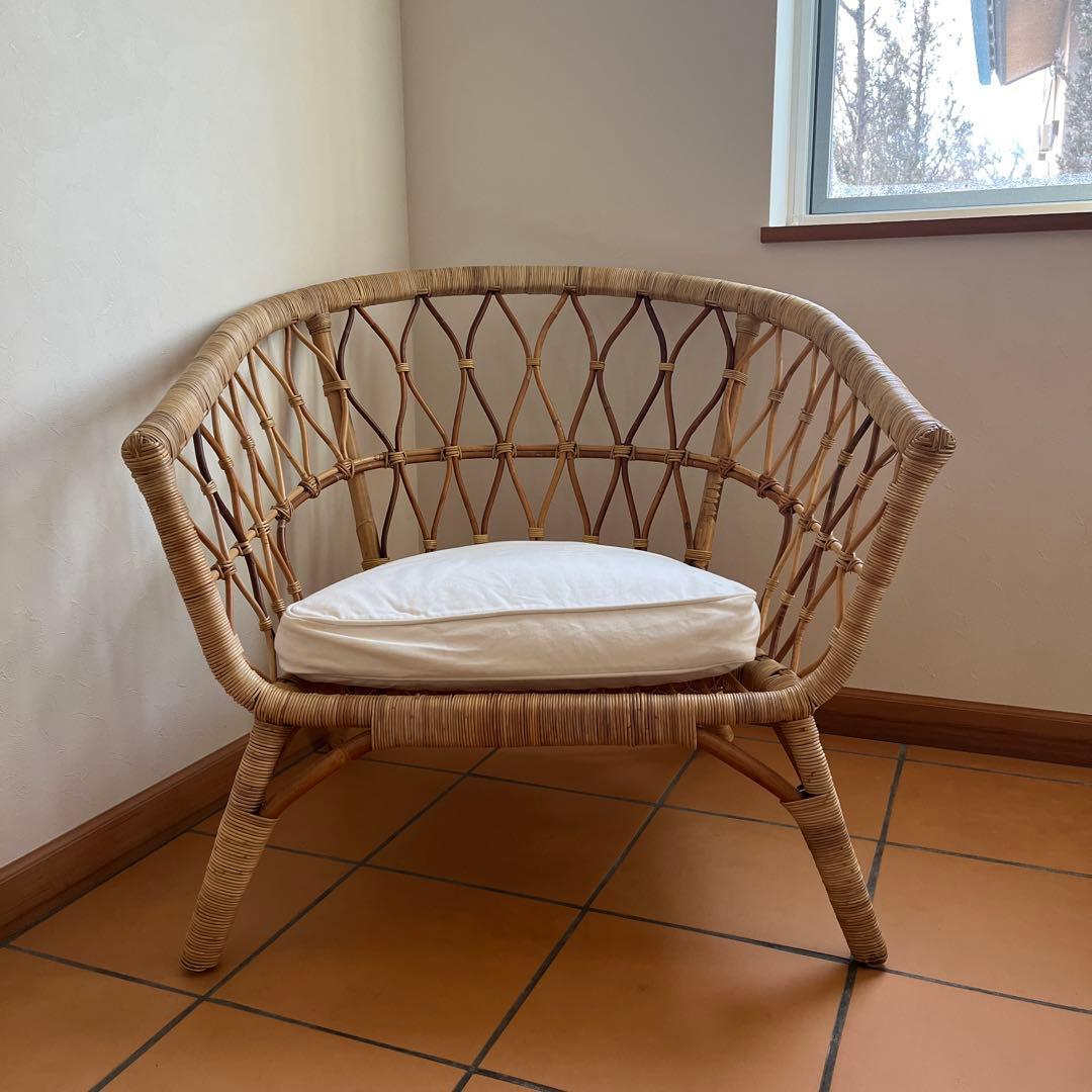 IKEA STOCKHOLM ラタン　籐　ソファ