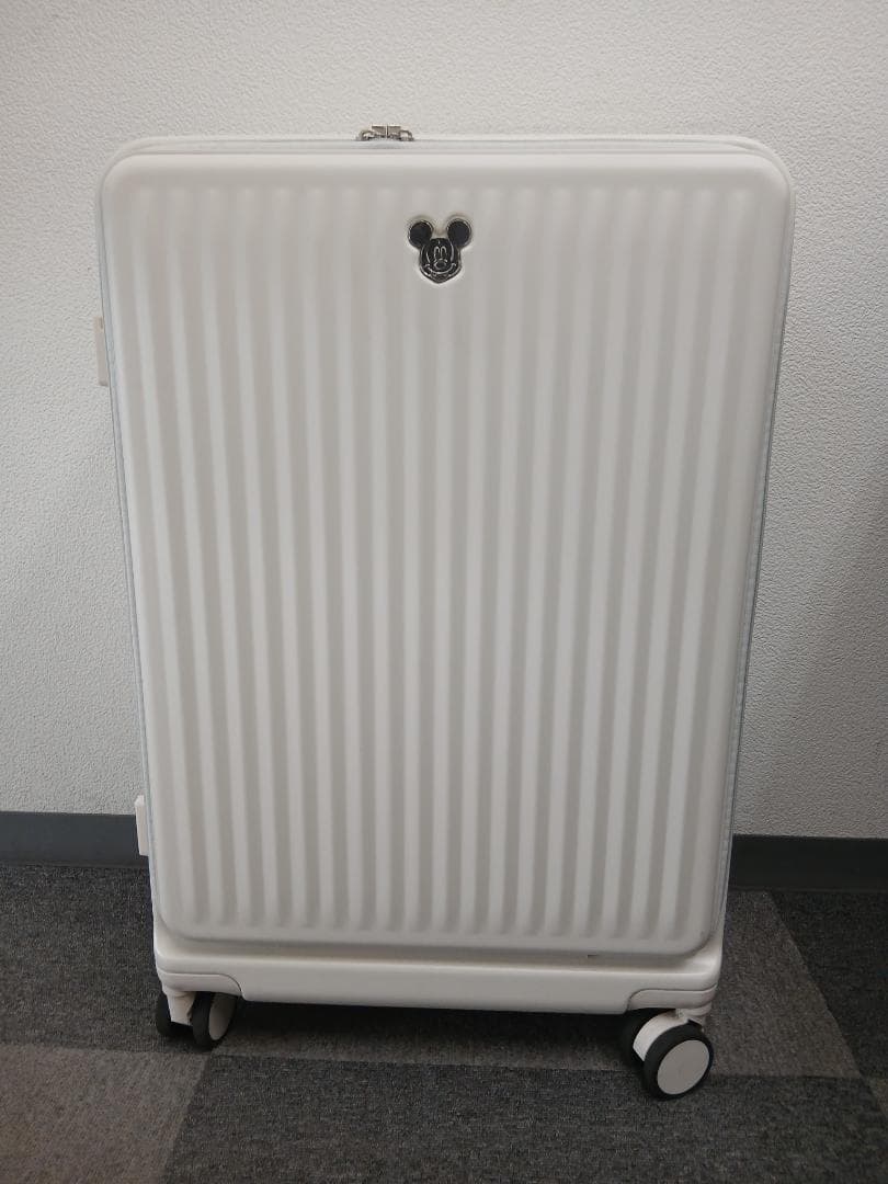 ミッキーマウス スーツケース 59L (3~7泊向け） アイボリー TSAロック
