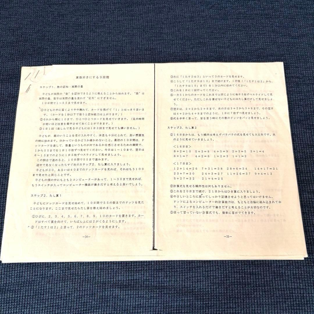 グレン•ドーマン博士 ドッツカード 数字カード　フラッシュカード 知育