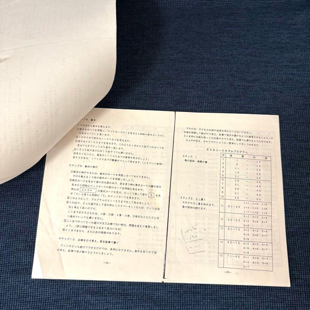 グレン•ドーマン博士 ドッツカード 数字カード　フラッシュカード 知育