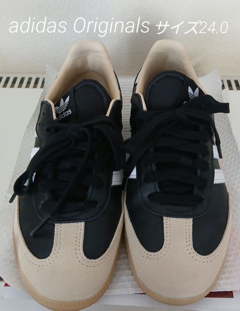 <adidasOriginals>SambaOGスニーカーブラックサイズ24.0