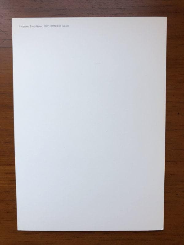 ０２年 原美術館 にて購入★ヴィンセント ギャロ 江國香織 額付 ミニ ポスター