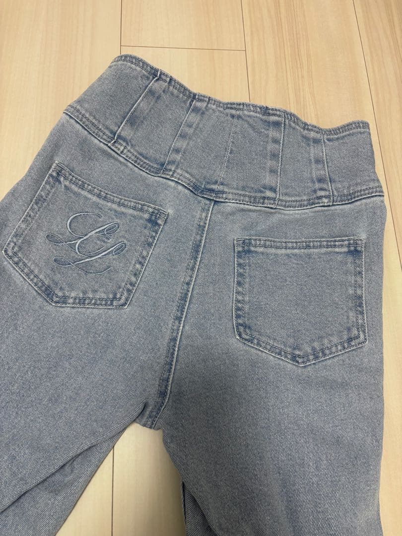 Lumignon ルミニョン デニムパンツ ブルー Sサイズ 春