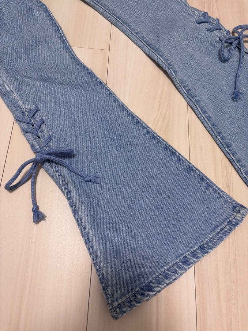 Lumignon ルミニョン デニムパンツ ブルー Sサイズ 春