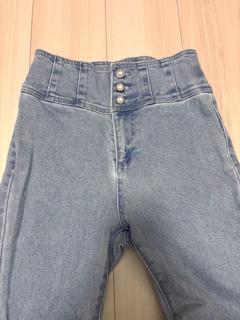 Lumignon ルミニョン デニムパンツ ブルー Sサイズ 春