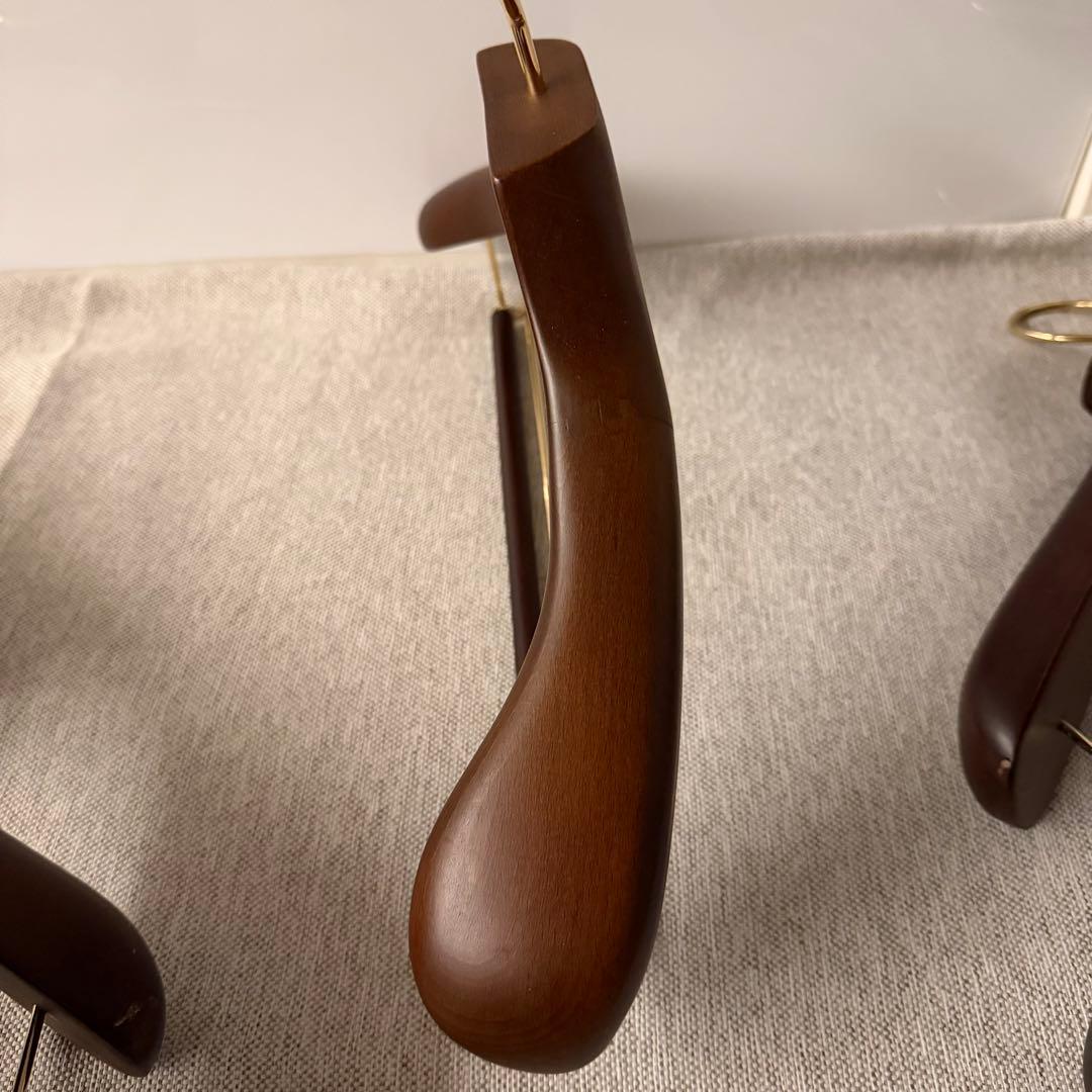 長塩産業　ながしお HNO木製ハンガー　幅40cm スライドバー付　12本セット