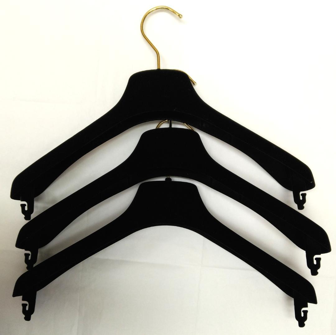 シャネル ハンガー ベルベット ノワール 8本セット 中古品 (56016)