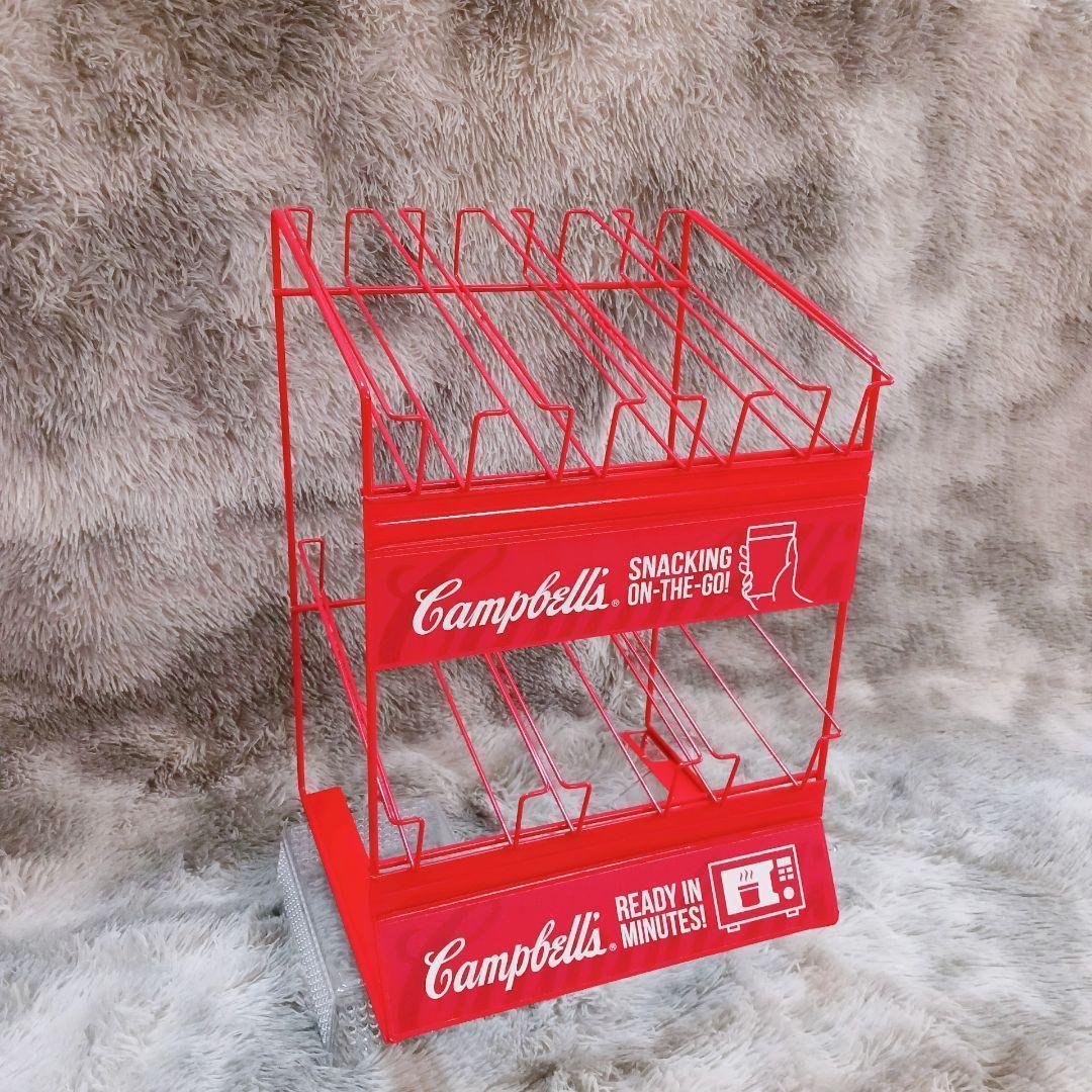 ❤️海外限定❤️非売品レア❤️キャンベル スープ収納ラック レッド✨キッチン✨