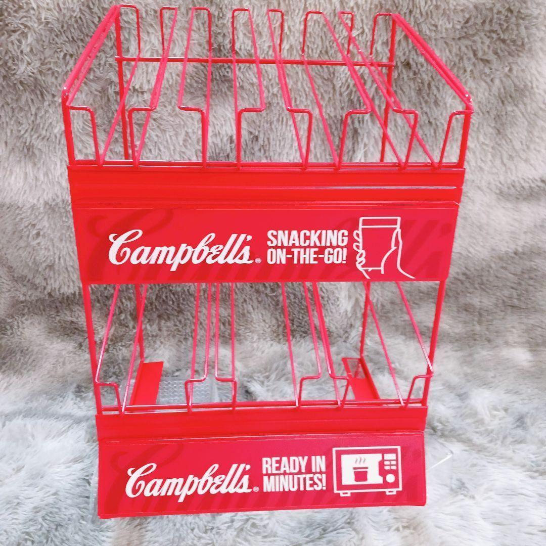 ❤️海外限定❤️非売品レア❤️キャンベル スープ収納ラック レッド✨キッチン✨