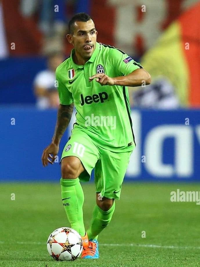 14-15 ユベントス　テベス　NIKEオフィシャル　3rdユニフォーム