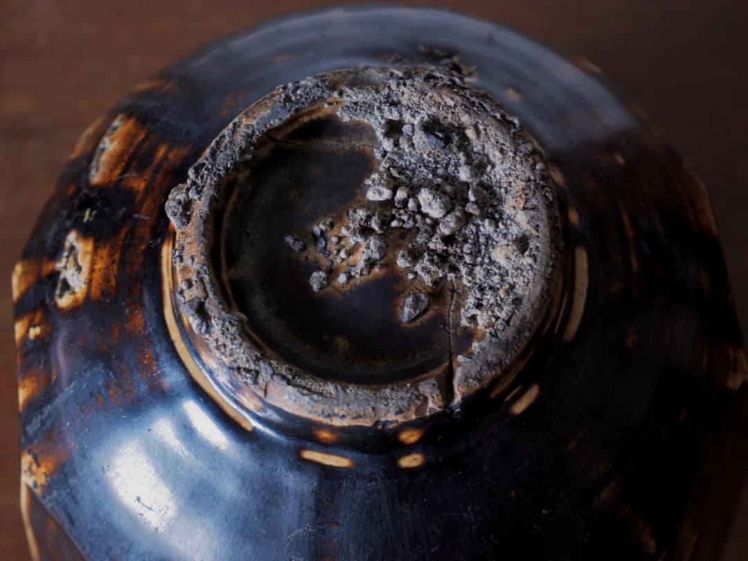 「19日まで掲載」李朝　朝鮮美術　飴釉　面取大壷　花瓶　古民藝　古道具Q2212