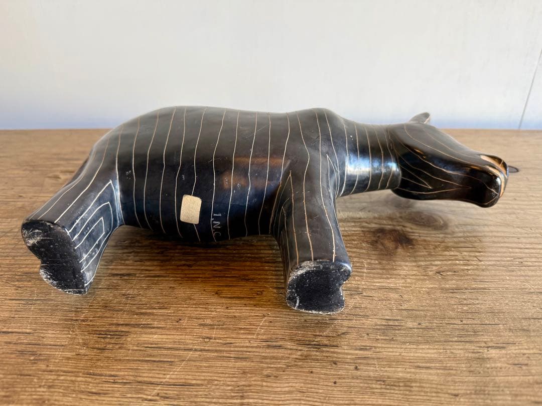 ソープストーン ゼブラ オブジェ 置物