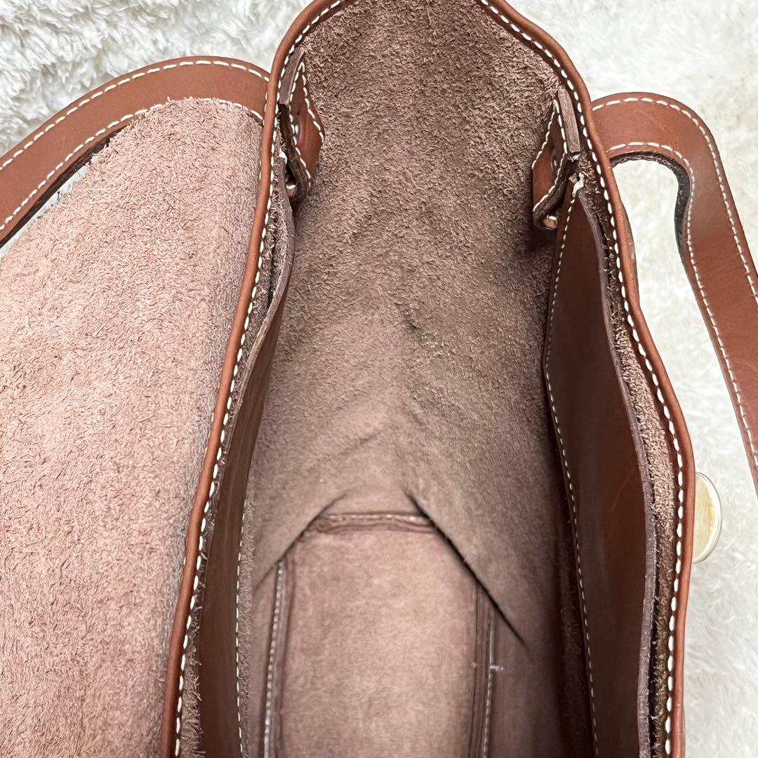 シャルルエシャルリュス　トートバッグ　レザー　ブラウン　肩掛け