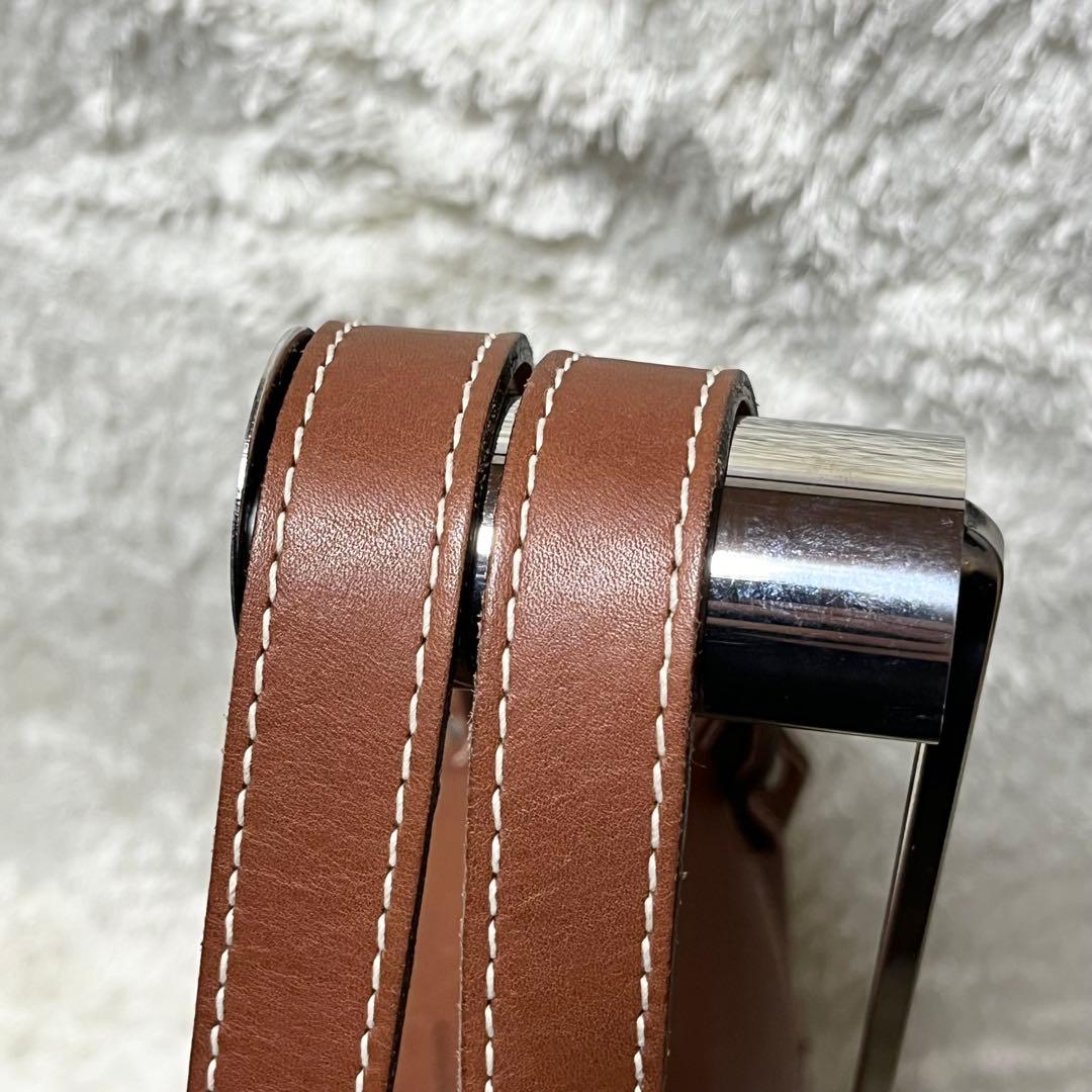 シャルルエシャルリュス　トートバッグ　レザー　ブラウン　肩掛け