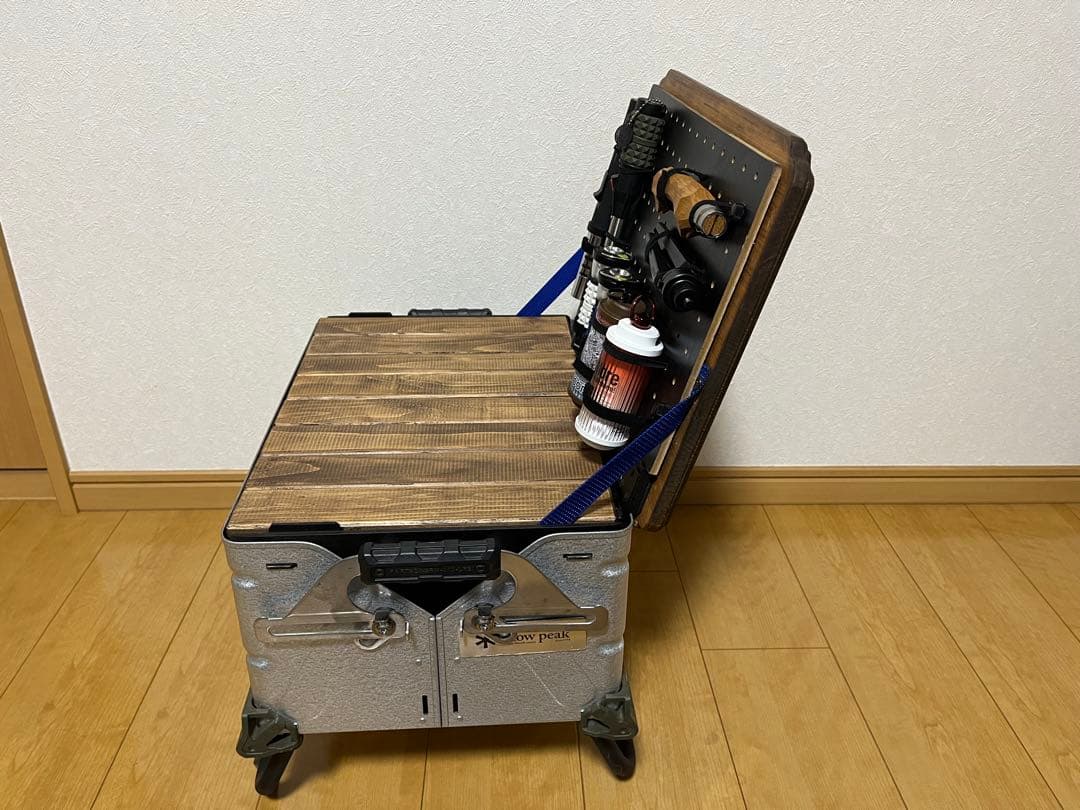 アウトドアモンスター生刷り　スノーピークシェルコン25片開き天板　有効ボード付き