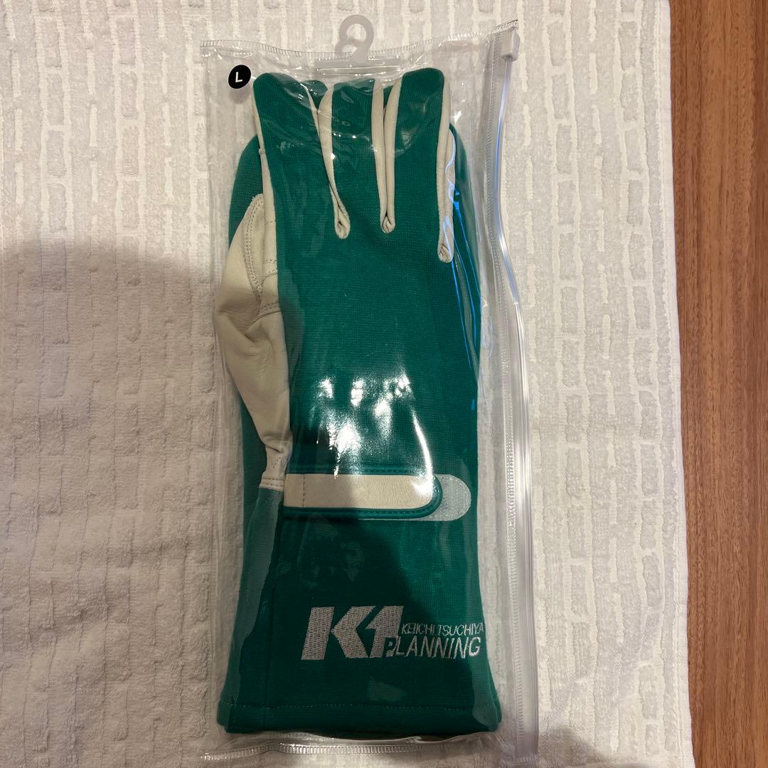 土屋圭市 レーシンググローブ LサイズK1 PLANNING 【新品未使用】