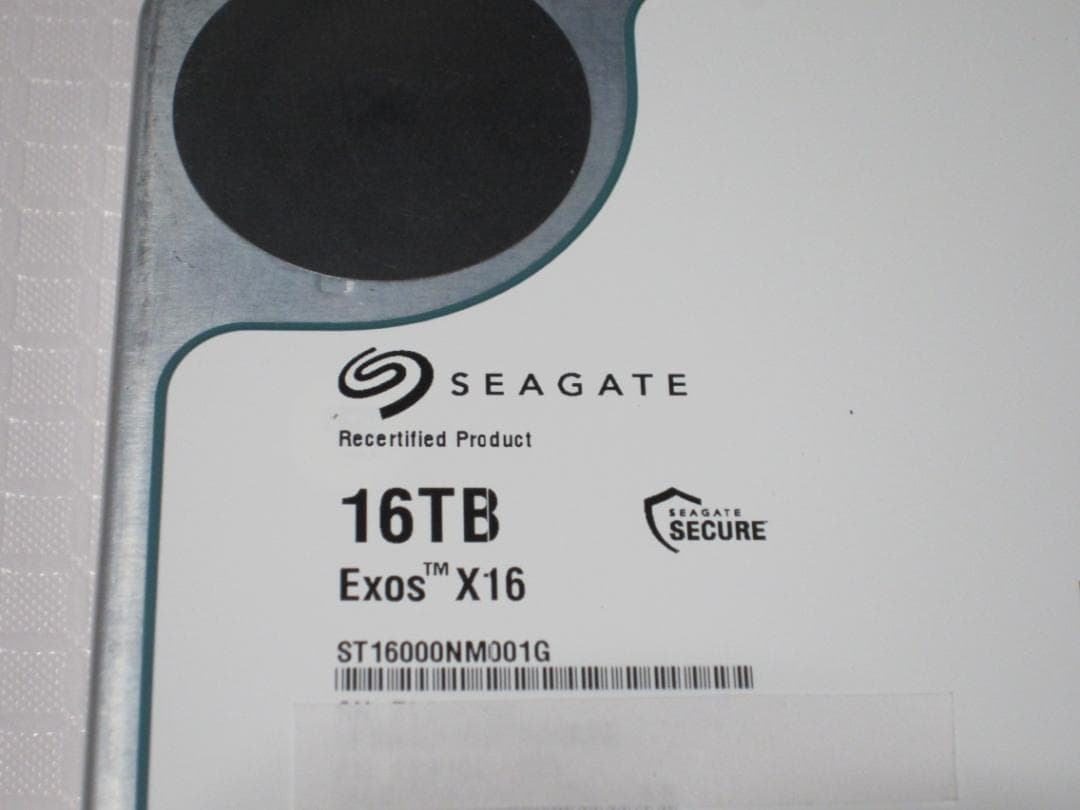 即日発送可 Seagate ST16000NM001G 16TBHDD ジャンク