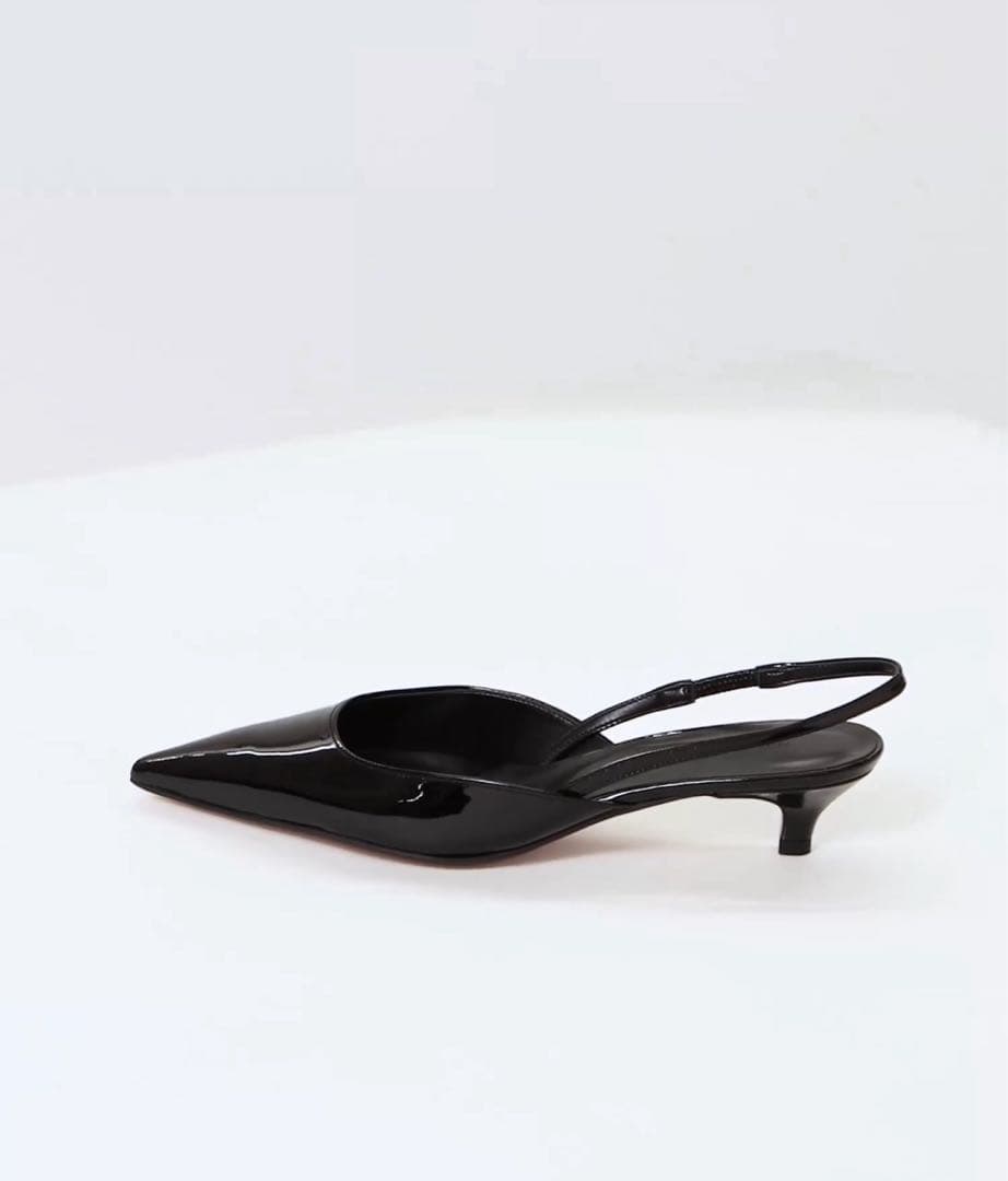 【allureville】ポインテッドバッグストラップパンプス