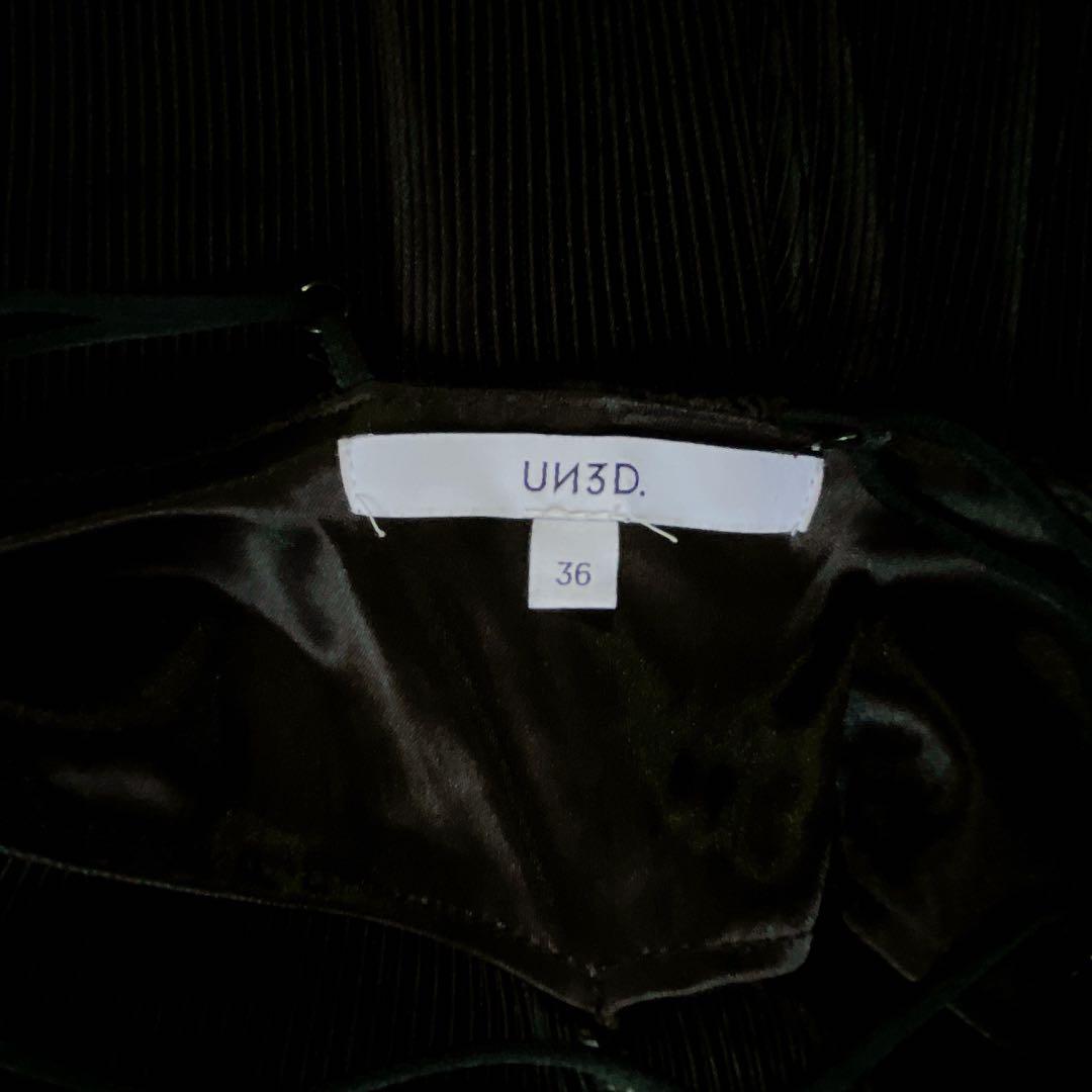 美品⚑アンスリード クリスタルプリーツ オールインワン ブラック 36