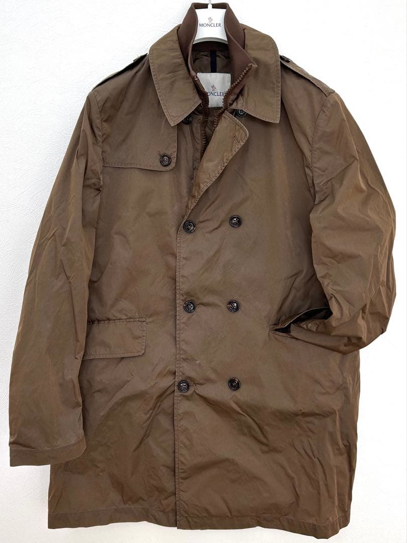 【中古良品】正規店購入品 モンクレール トレンチコート ナイロン 薄手 軽量