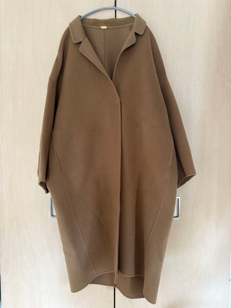 Deuxieme Classe ウールアンゴラリバーコート　キャメル
