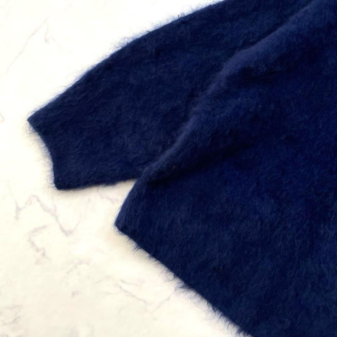 ダーマコレクション カシミヤ100 Vネックニット プルオーバー ネイビー F