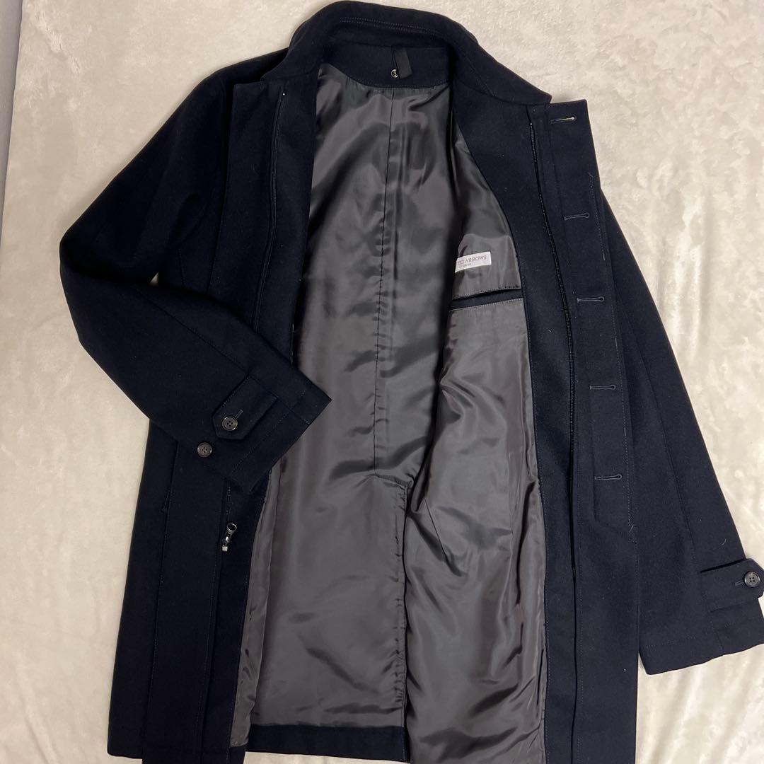 UNITED ARROWS ウール　ステンカラーコート　中綿ベスト取り外し可能