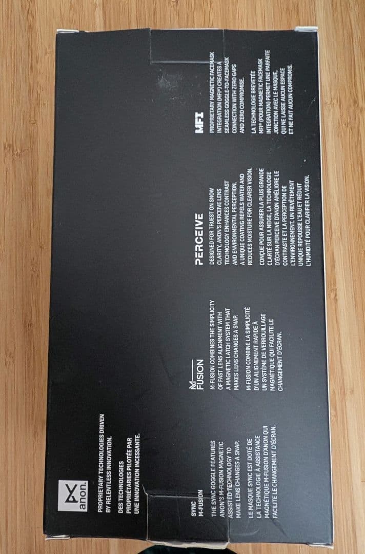 ⑤anon.Sync Low Bridge Fit Goggles+B.lens