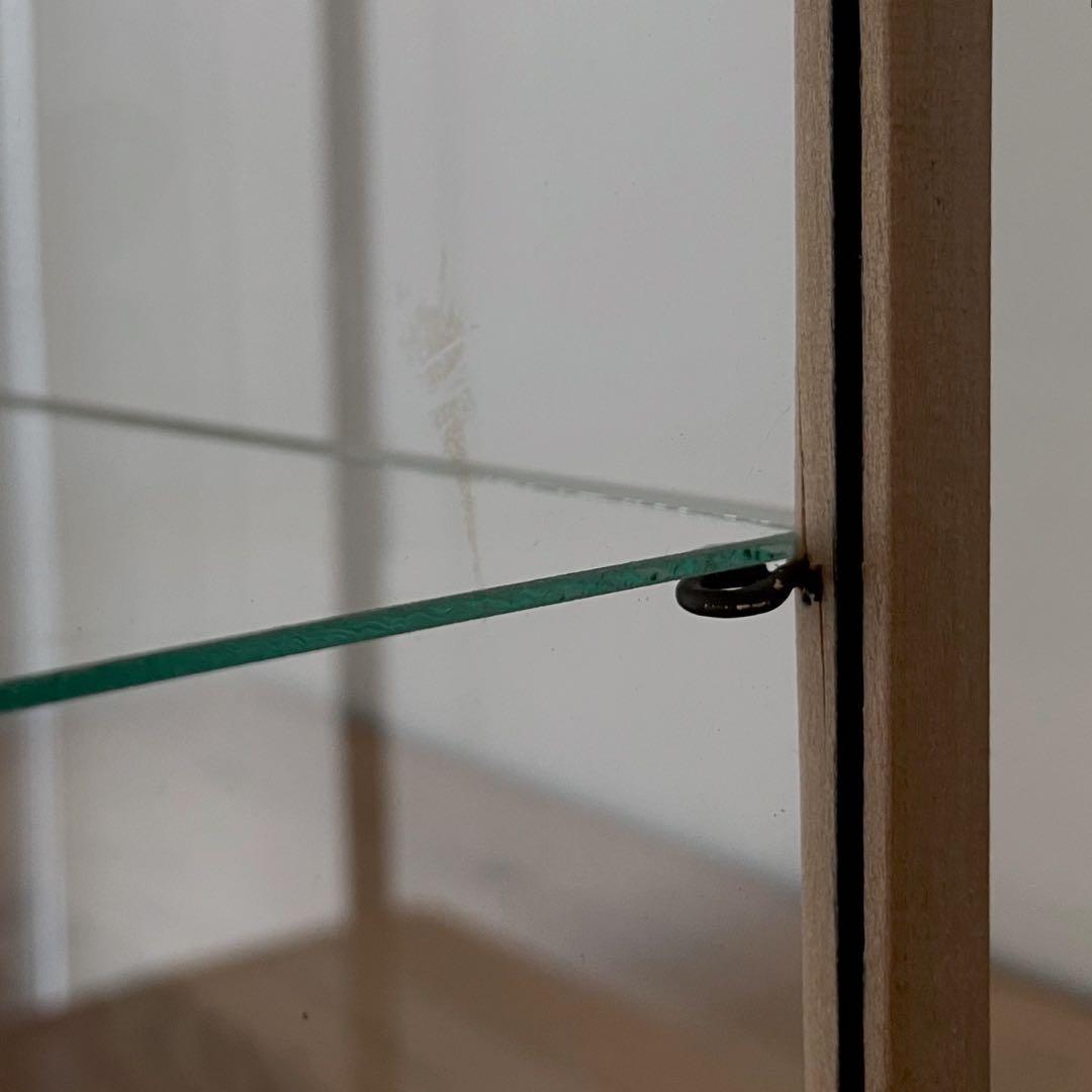 アンティーク　古い木枠ガラスケース　レトロ　ショーケース　棚　古道具