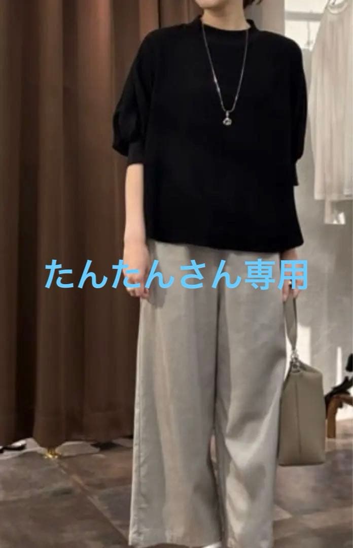 新品タグ付き　ニットコンビブラウス