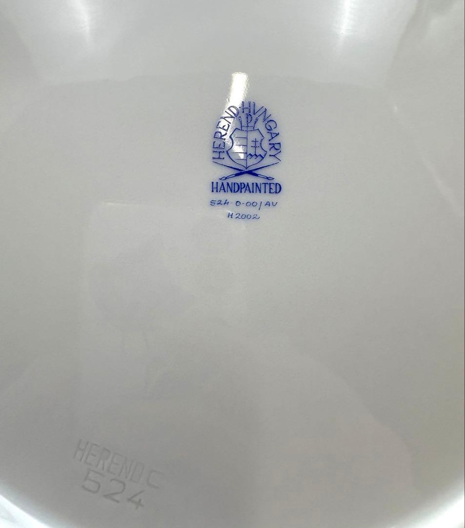 希少　ヘレンド　アポニーグリーン 25cm ディナープレート　5枚セット