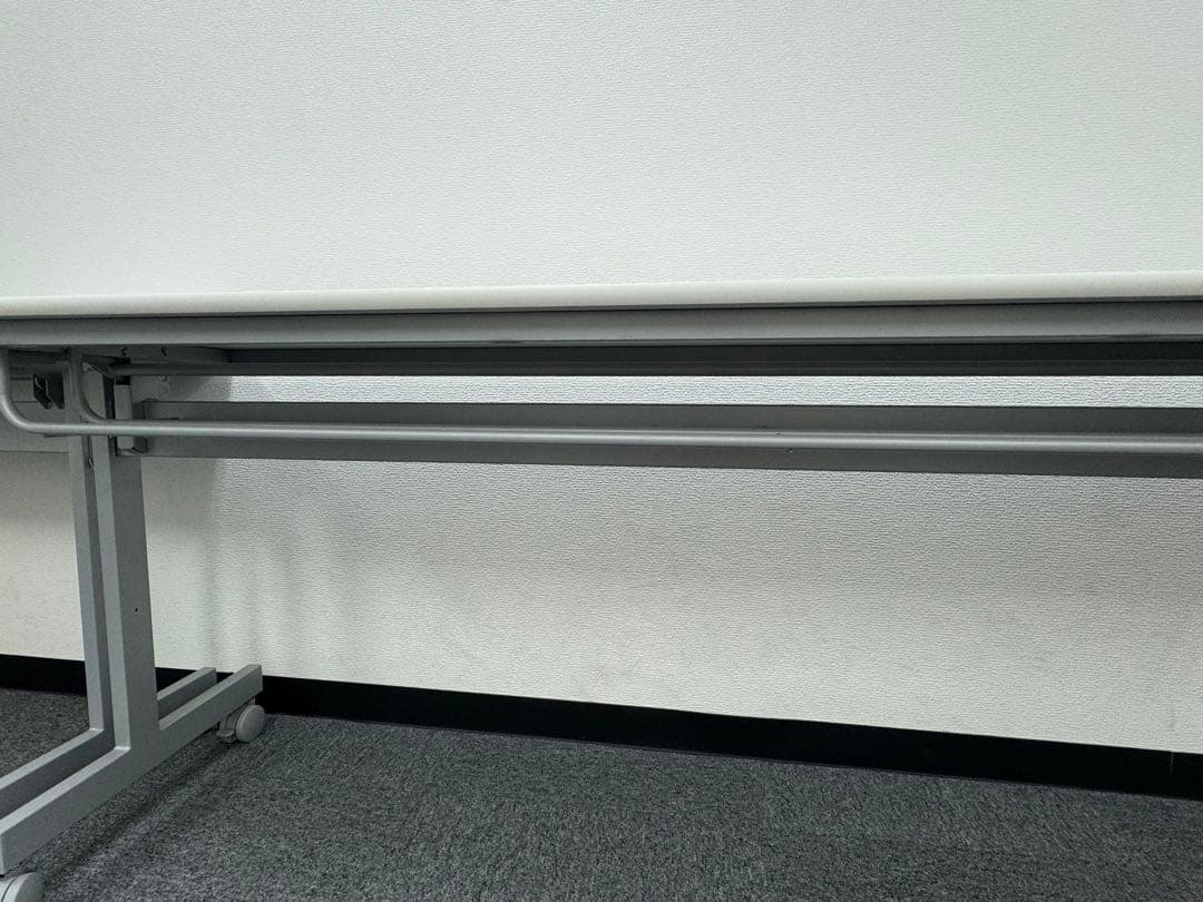 オフィステーブル ホワイト キャスター付き 180cm 3台セット