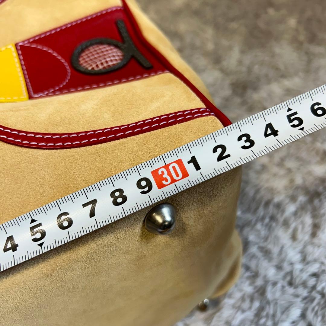 B*r様 【希少品】 GILLI ジリ　スエードバッグ　ボストンバッグ　バスケッ