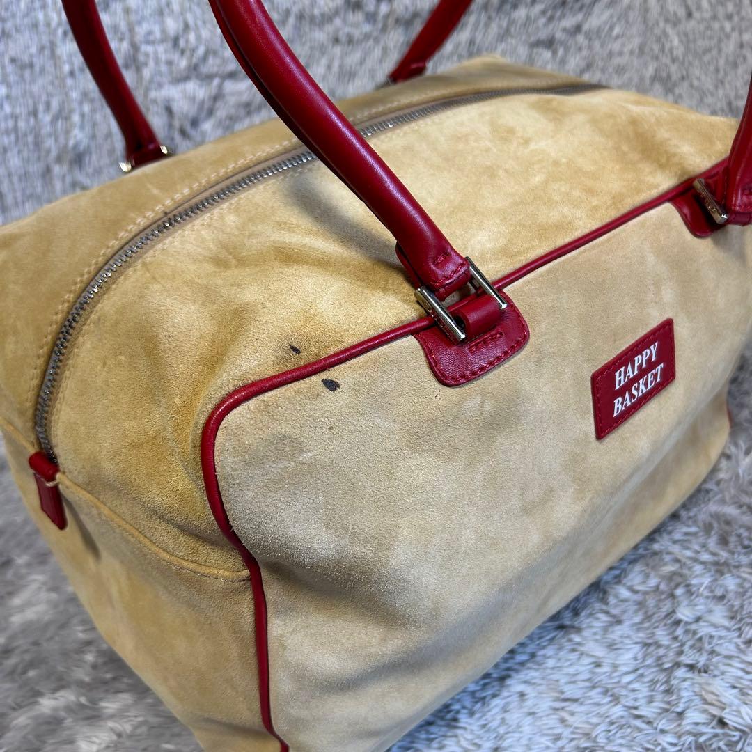 B*r様 【希少品】 GILLI ジリ　スエードバッグ　ボストンバッグ　バスケッ