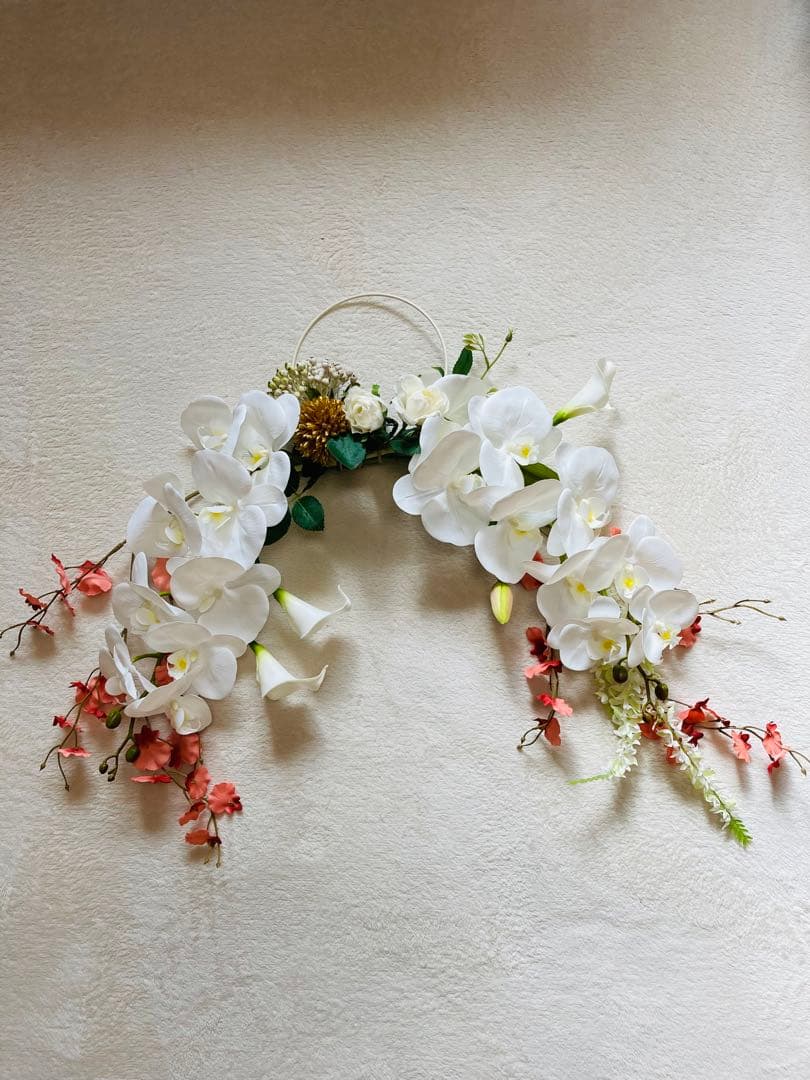 和装　ウエディング　ブーケ　前撮り　アーティフィシャルフラワー