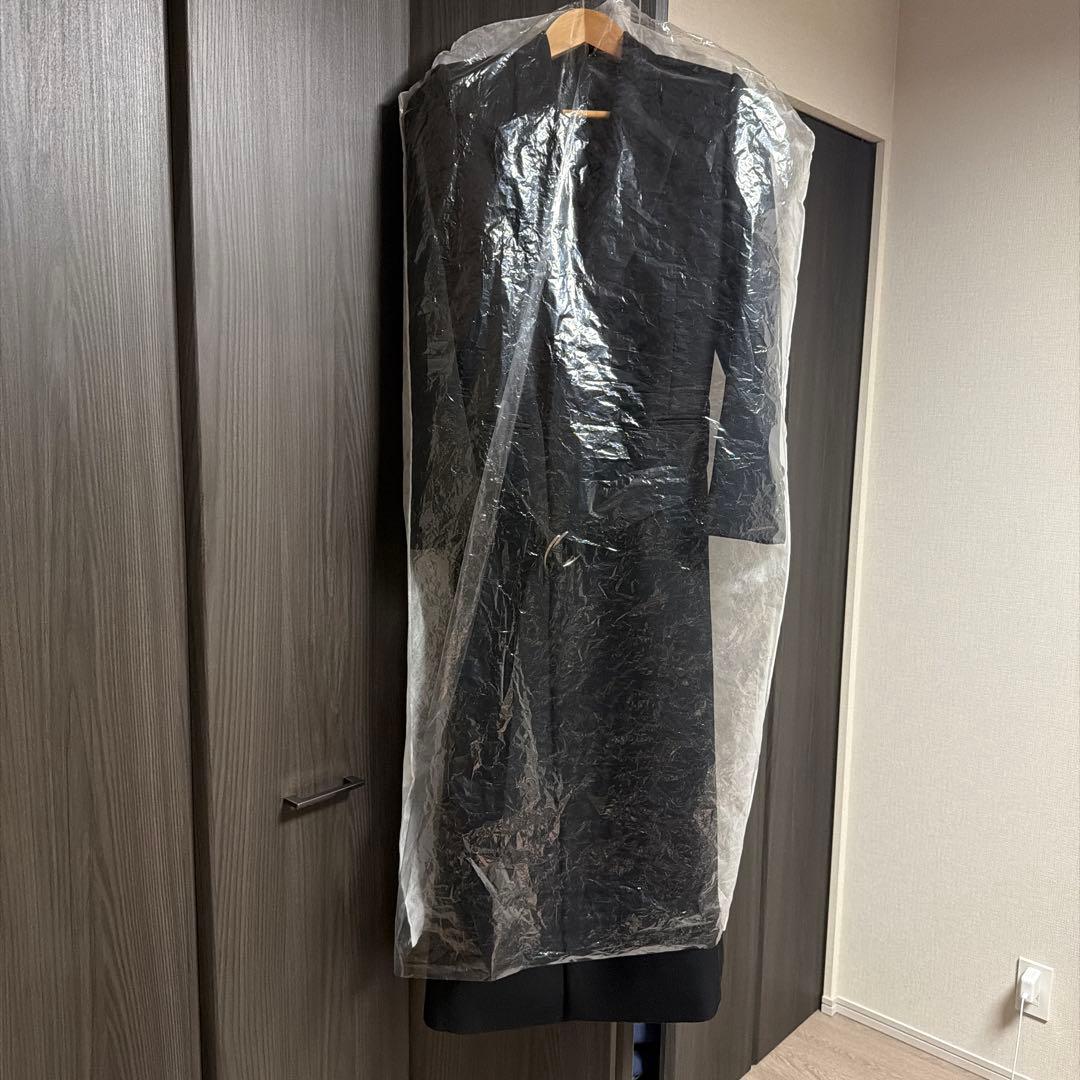 紫*亜様 Ami Paris ブラック ロングコート ベルト付き