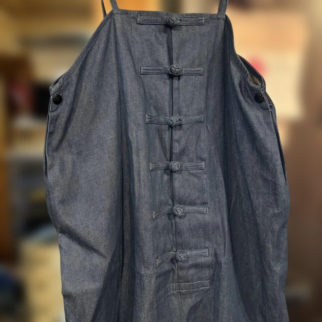 kaptal 2トーン デニム チャイナ サロペット オーバーオール 1